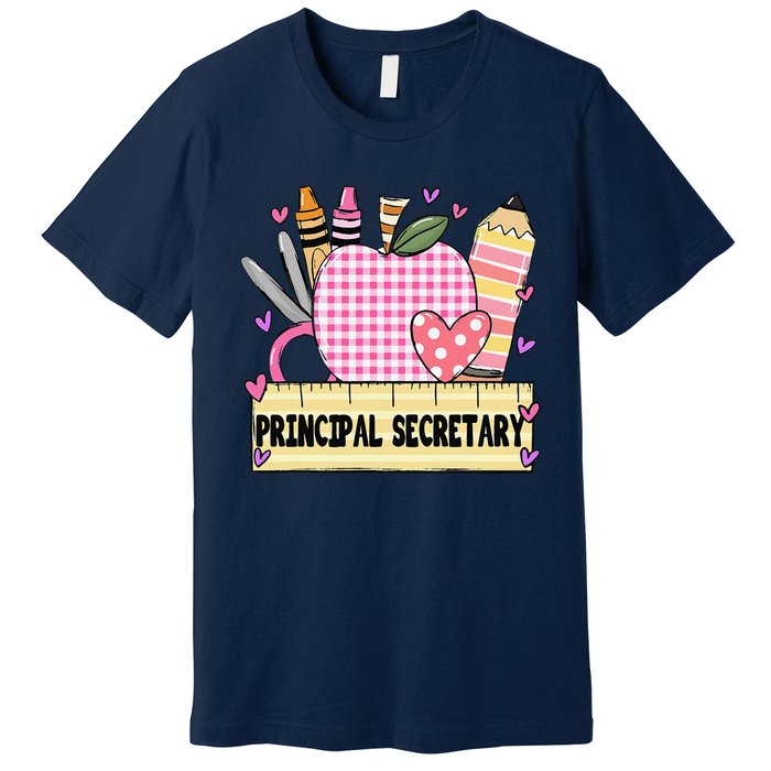 Principal Secretary Valentine S Day Teacher Frame Premium T-Shirt