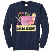 Principal Secretary Valentine S Day Teacher Frame Tall Sweatshirt