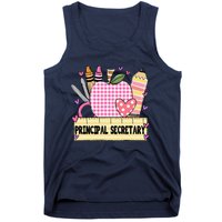 Principal Secretary Valentine S Day Teacher Frame Tank Top