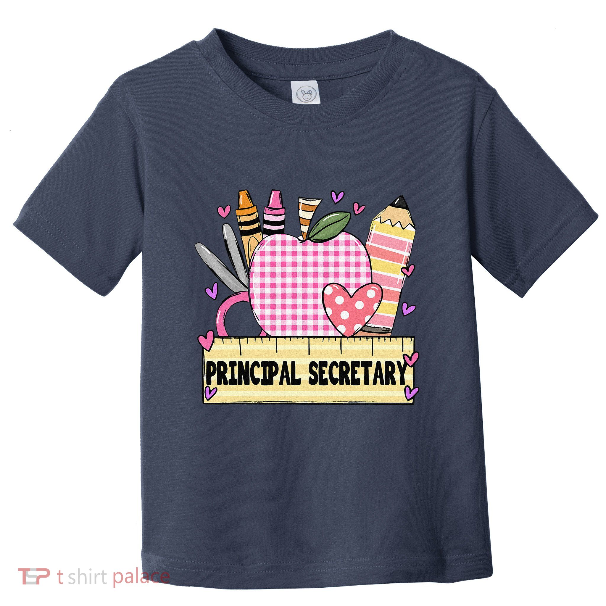 Principal Secretary Valentine S Day Teacher Frame Toddler T-Shirt