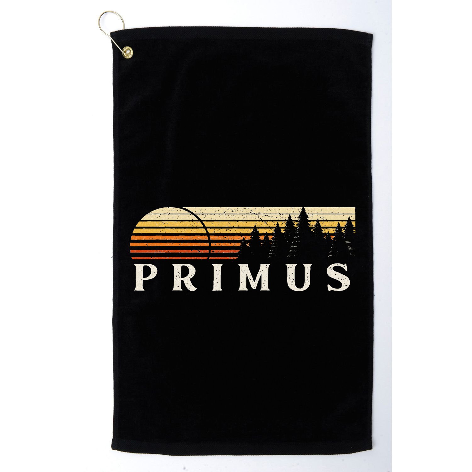 Primus Sc Vintage Evergreen Sunset Eighties Retro Golf Towel
