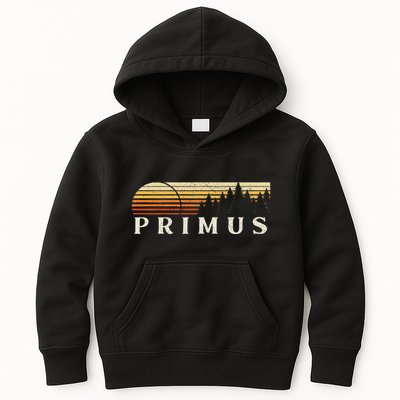Primus Sc Vintage Evergreen Sunset Eighties Retro Kids Hoodie
