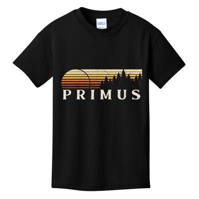 Primus Sc Vintage Evergreen Sunset Eighties Retro Kids T-Shirt