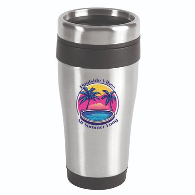 Pool Side Vibes All Summer Long 16oz Travel Tumbler