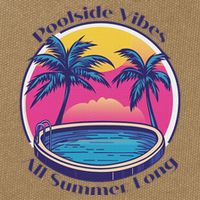 Pool Side Vibes All Summer Long Cotton Canvas Backpack