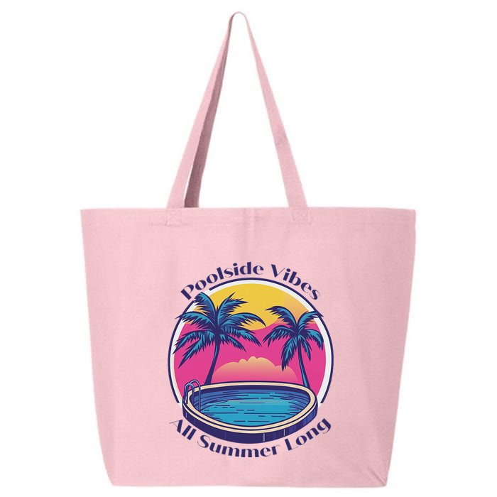 Pool Side Vibes All Summer Long 25L Jumbo Tote