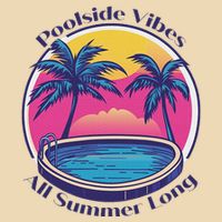 Pool Side Vibes All Summer Long Drawstring Bag