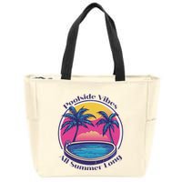 Pool Side Vibes All Summer Long Zip Tote Bag
