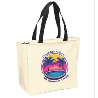 Pool Side Vibes All Summer Long Zip Tote Bag