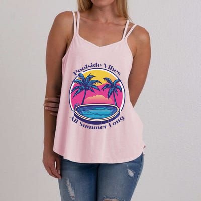 Pool Side Vibes All Summer Long Women's Strappy Tank
