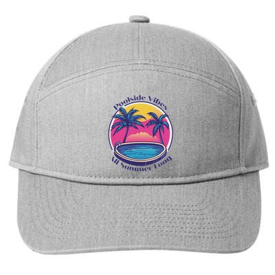 Pool Side Vibes All Summer Long 7-Panel Snapback Hat