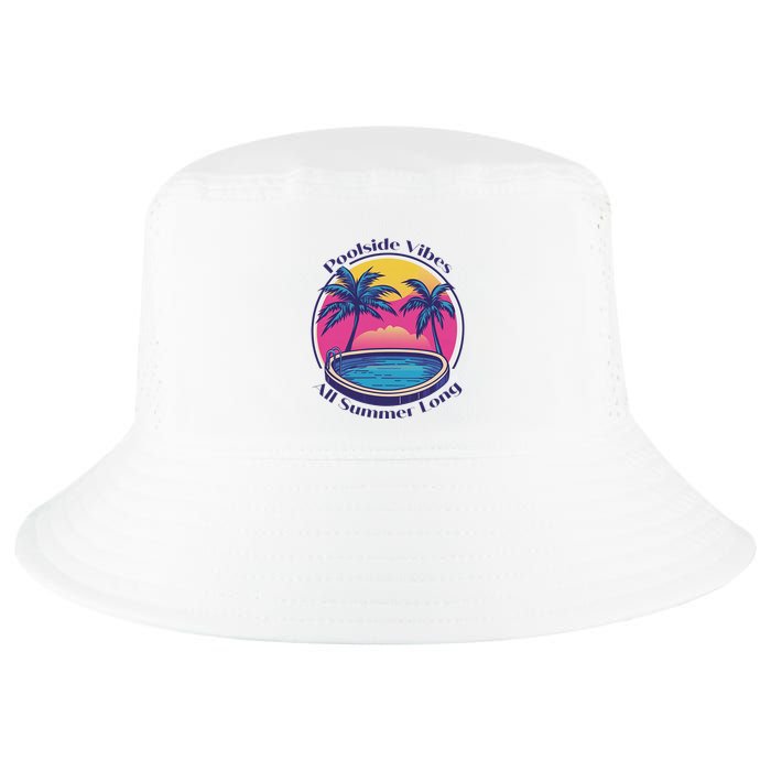 Pool Side Vibes All Summer Long Cool Comfort Performance Bucket Hat