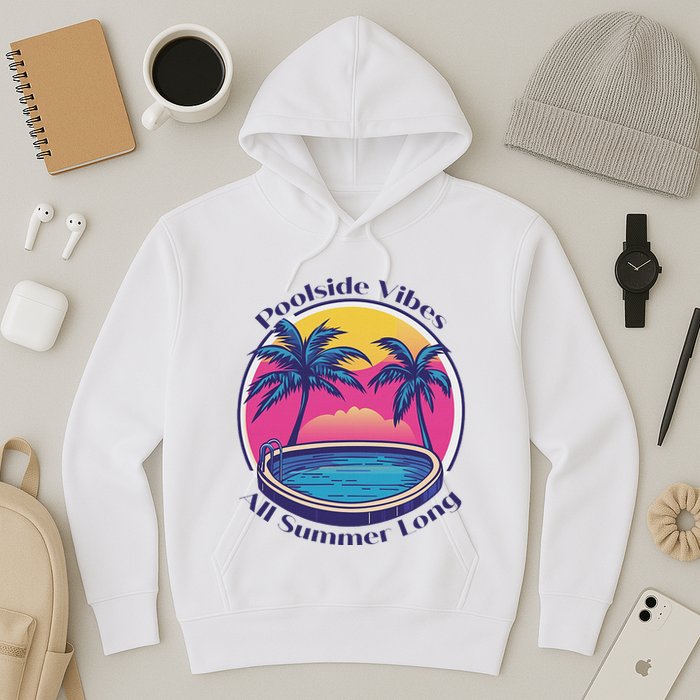 Pool Side Vibes All Summer Long Hoodie