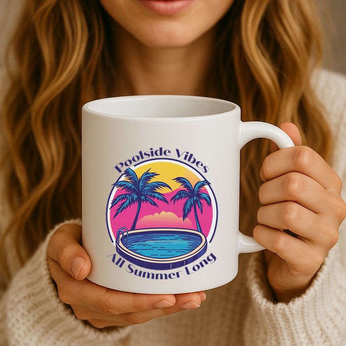 Pool Side Vibes All Summer Long Mug
