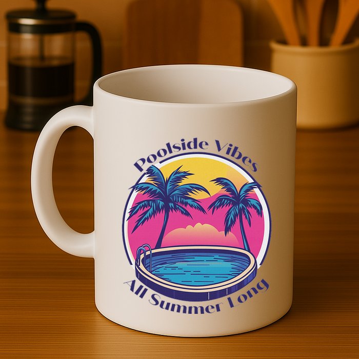 Pool Side Vibes All Summer Long Mug