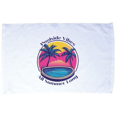 Pool Side Vibes All Summer Long Microfiber Hand Towel