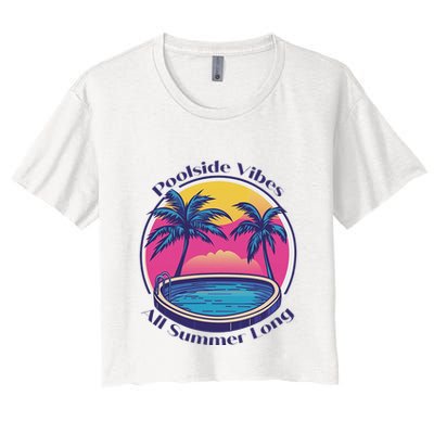 Pool Side Vibes All Summer Long Crop Top
