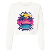 Pool Side Vibes All Summer Long Cropped Pullover Crew