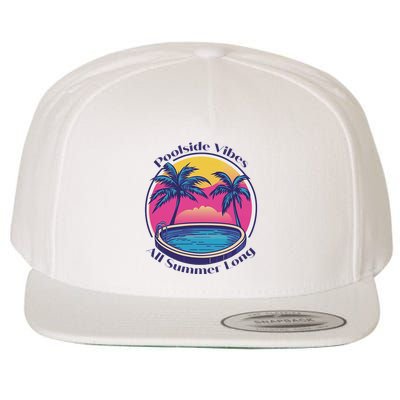 Pool Side Vibes All Summer Long Wool Snapback Cap