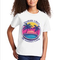 Pool Side Vibes All Summer Long Kids T-Shirt