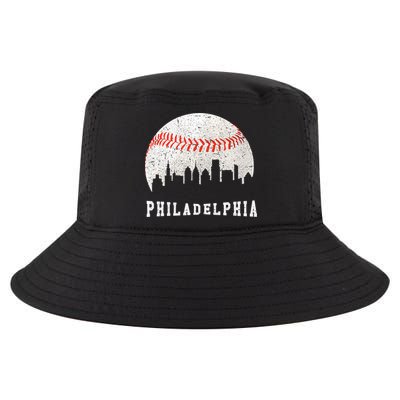 Philly skyline - Vintage Philadelphia Baseball Fans Cool Comfort Performance Bucket Hat
