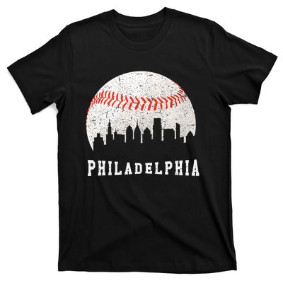 Philly skyline - Vintage Philadelphia Baseball Fans T-Shirt