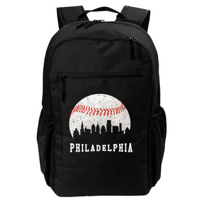 Philly skyline - Vintage Philadelphia Baseball Fans Backpack