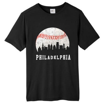 Philly skyline - Vintage Philadelphia Baseball Fans Tall Fusion ChromaSoft Performance T-Shirt