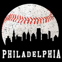 Philly skyline - Vintage Philadelphia Baseball Fans Baby Bodysuit