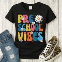 Pre School Vibes Back To School Gift Womens T-Shirt