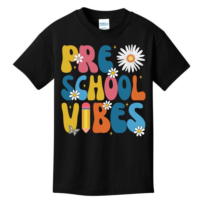 Pre School Vibes Back To School Gift Kids T-Shirt