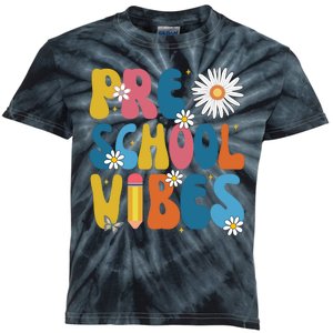 Pre School Vibes Back To School Gift Kids Tie-Dye T-Shirt