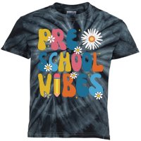 Pre School Vibes Back To School Gift Kids Tie-Dye T-Shirt