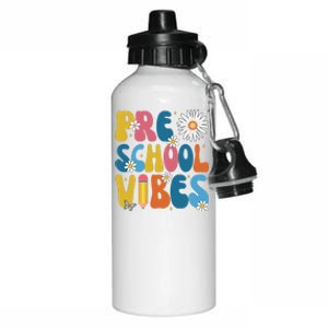 Pre School Vibes Back To School Gift Aluminum Water Bottle