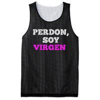 Perdon Soy Virgen Funny Spanish Quote Virginity Saying Mesh Reversible Basketball Jersey Tank