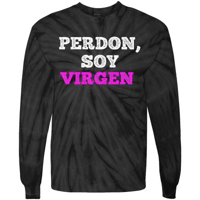 Perdon Soy Virgen Funny Spanish Quote Virginity Saying Tie-Dye Long Sleeve Shirt