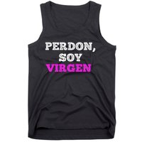 Perdon Soy Virgen Funny Spanish Quote Virginity Saying Tank Top