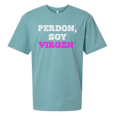 Perdon Soy Virgen Funny Spanish Quote Virginity Saying Sueded Cloud Jersey T-Shirt