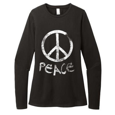 Peace Sign (Vintage) Gift Womens CVC Long Sleeve Shirt