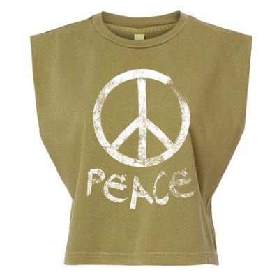 Peace Sign (Vintage) Gift Garment-Dyed Women's Muscle Tee