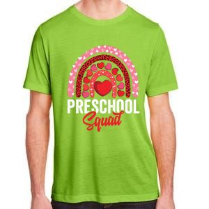 Preschool Squad Valentines Day Rainbow Teacher And Gift Adult ChromaSoft Performance T-Shirt