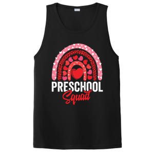 Preschool Squad Valentines Day Rainbow Teacher And Gift PosiCharge Competitor Tank