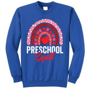 Preschool Squad Valentines Day Rainbow Teacher And Gift Sweatshirt