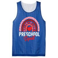 Preschool Squad Valentines Day Rainbow Teacher And Gift Mesh Reversible Basketball Jersey Tank