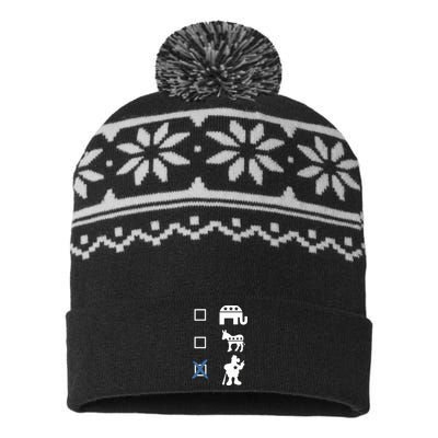 Phillygoat Store Vote USA-Made Snowflake Beanie