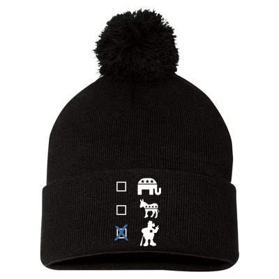 Phillygoat Store Vote Pom Pom 12in Knit Beanie