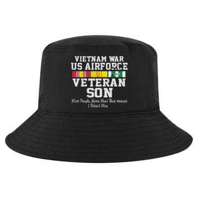 Proud Son Vietnam War Veteran Son Veteran's Day Gift Cool Comfort Performance Bucket Hat