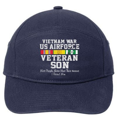 Proud Son Vietnam War Veteran Son Veteran's Day Gift 7-Panel Snapback Hat