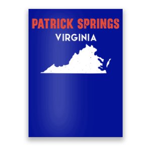 Patrick Springs Virginia Usa State America Travel Virginian Gift Poster