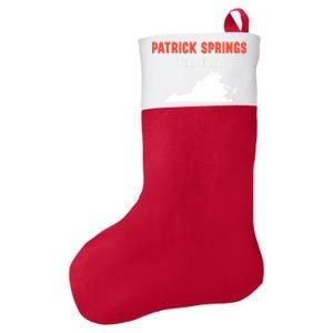 Patrick Springs Virginia Usa State America Travel Virginian Gift Felt Holiday Christmas Stocking